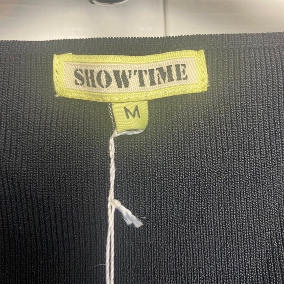 NWT Black Crochet Knit Trim with Sequins Long Sleeve Sweater Size Medium - Picture 4 of 8